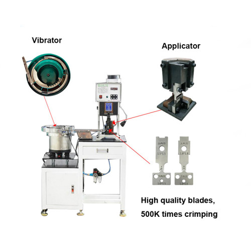 Semi-Auto Single Terminal Crimping with Feeder, Manual Press - Product Image