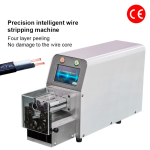 Hot High Precision Automatic Electric Wire Cable Stripper Peeling Machine scrap copper wire stripping machine 4 layers wires - Product Image